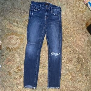 Mother Distressed Skinny Jeans for Women